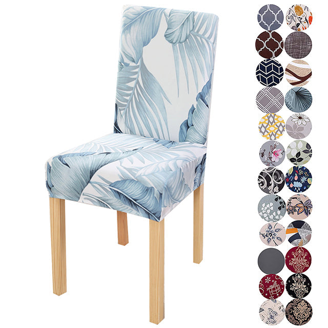 Printed Spandex Chair Seat Slipcover